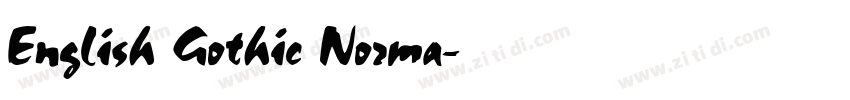 English Gothic Norma字体转换